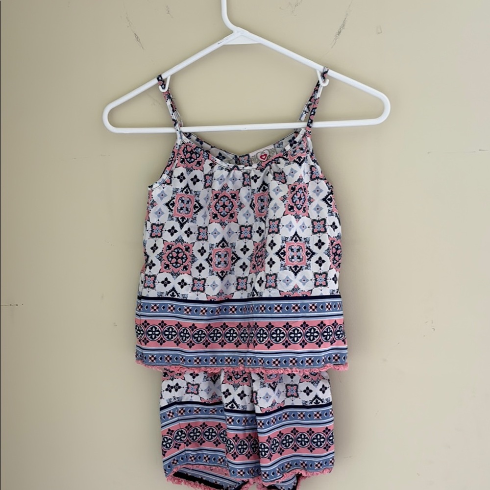 Kids Patterned Shorts Set